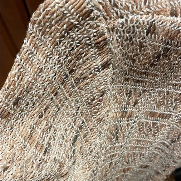 NIC+ZOE Fringe Trim Blazer in Beige and Brown - Picture 2 of 5